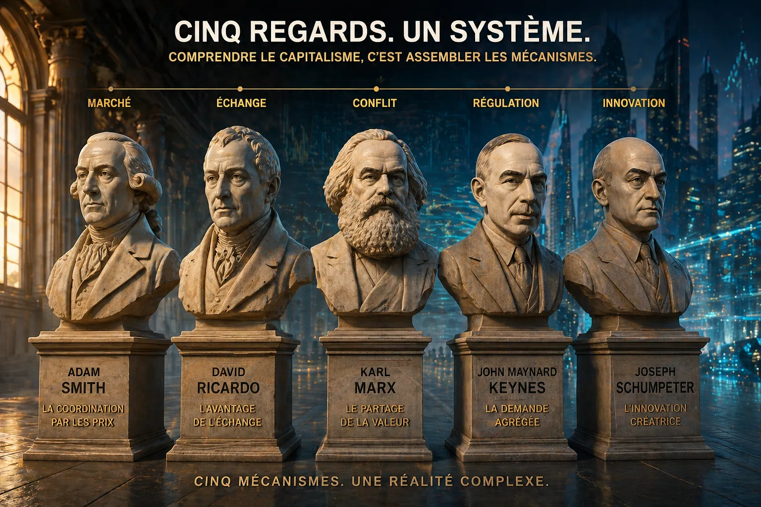 Cinq économistes, une réalité