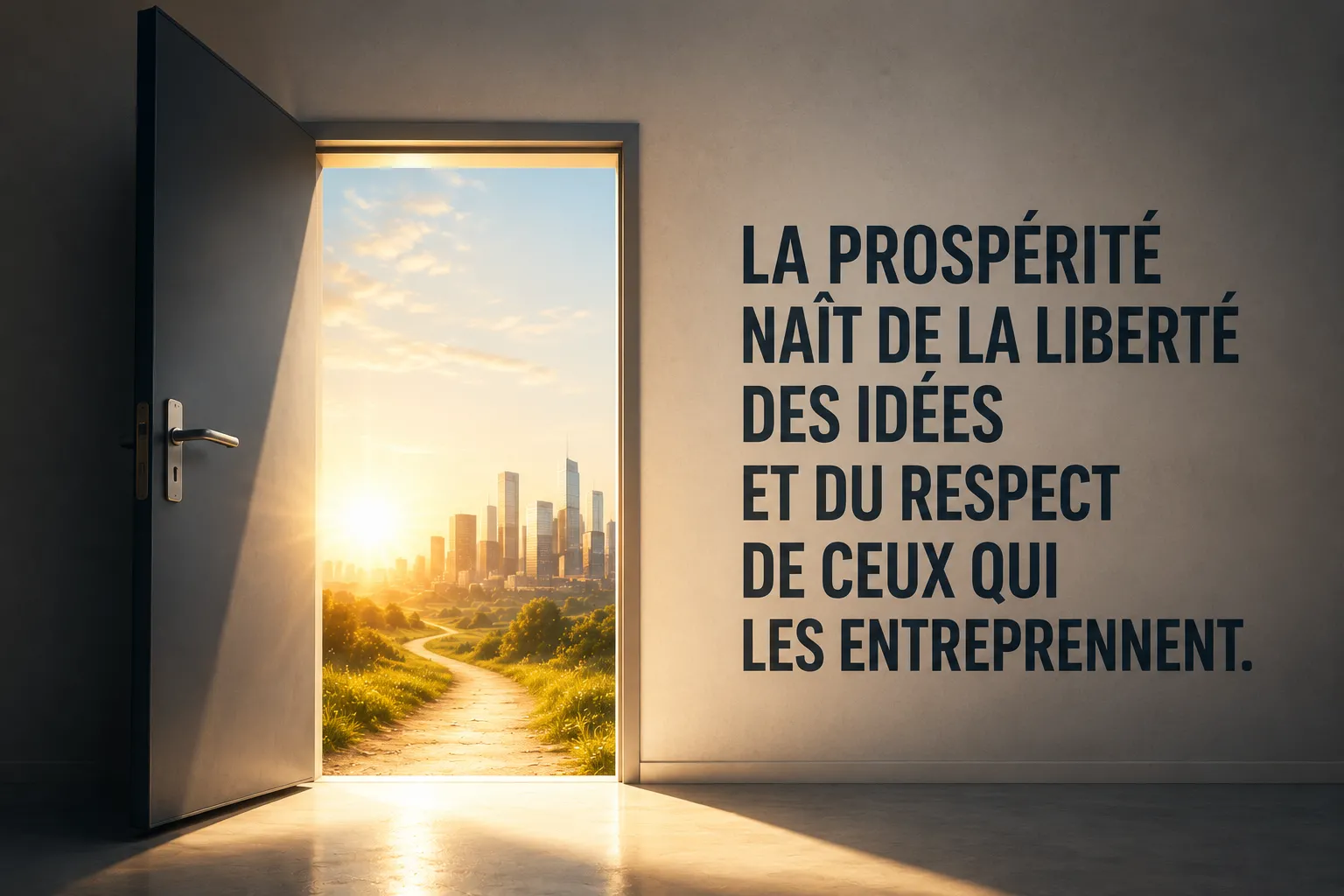 Les richesses naissent de la liberté d’entreprendre des idées