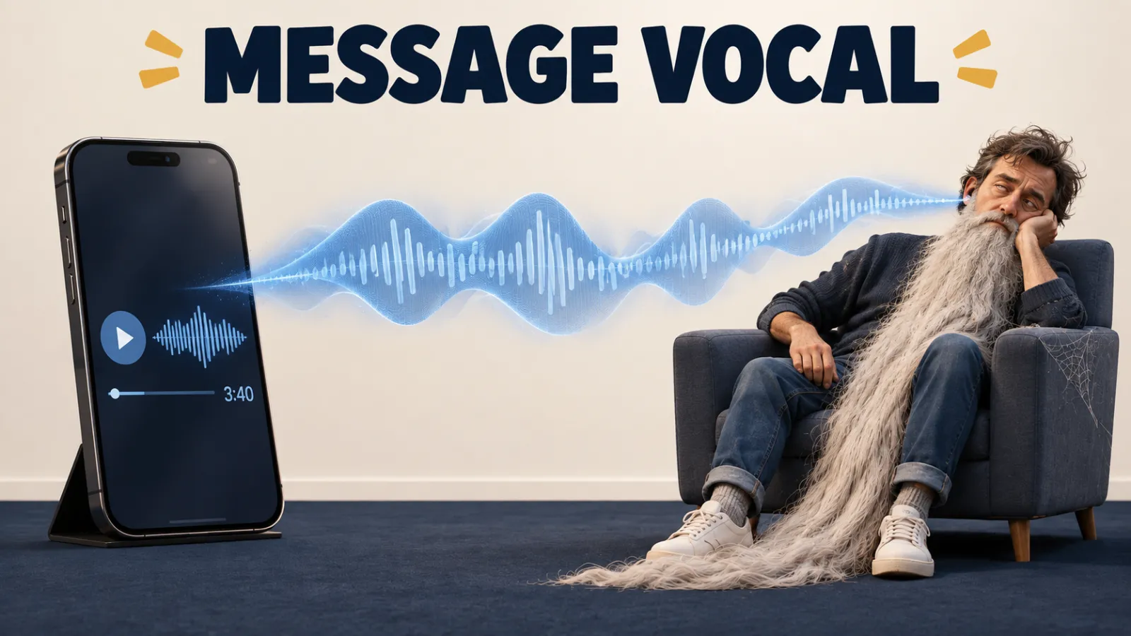 Message vocal : qui vous a donné le droit de me voler trois minutes ?