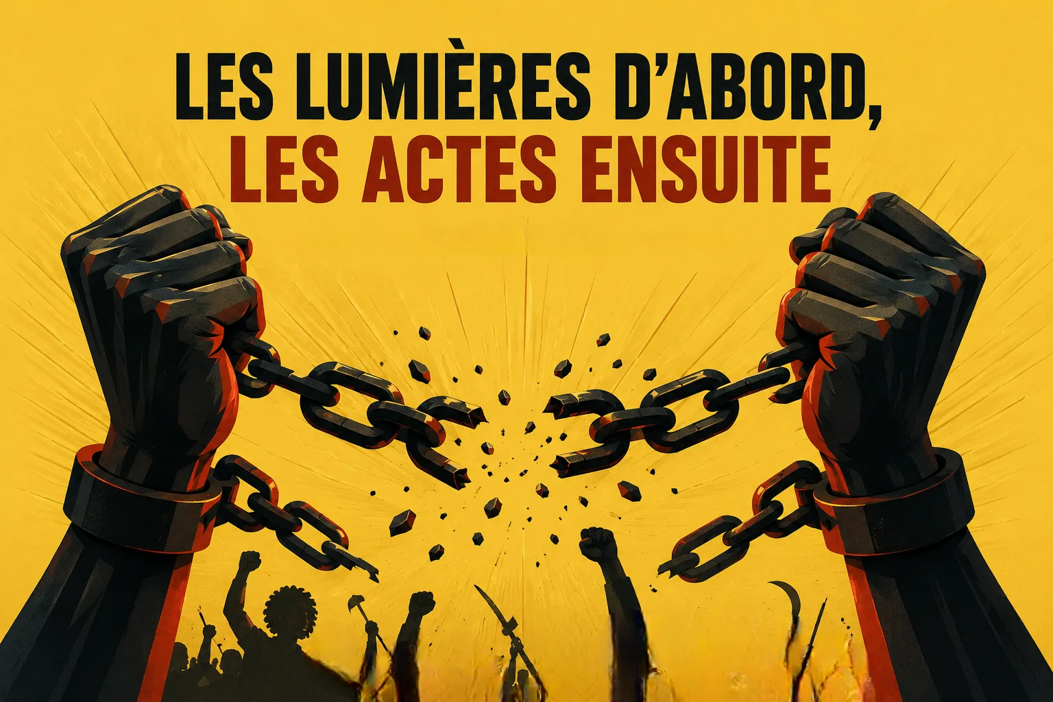 Les Lumières d’abord, les actes ensuite