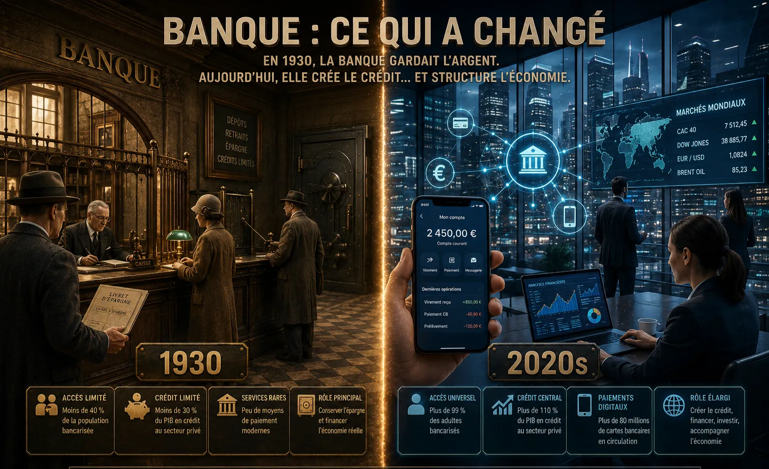 BANQUE : Ce qui a changé