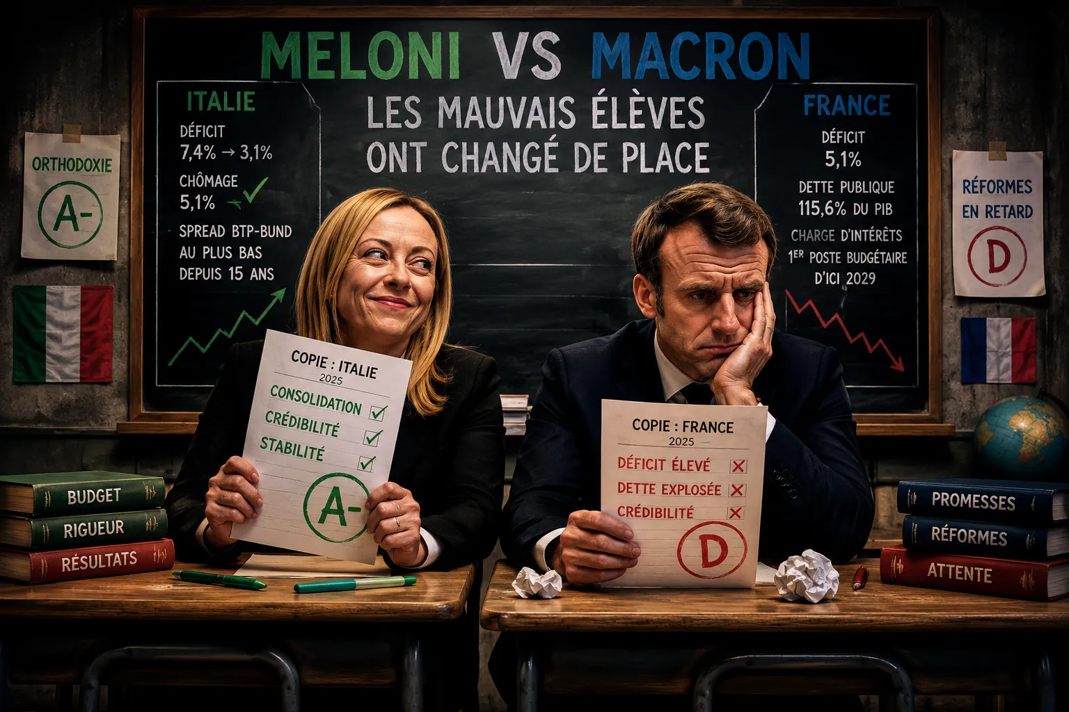 Meloni vs Macron : les mauvais élèves ont changé de place