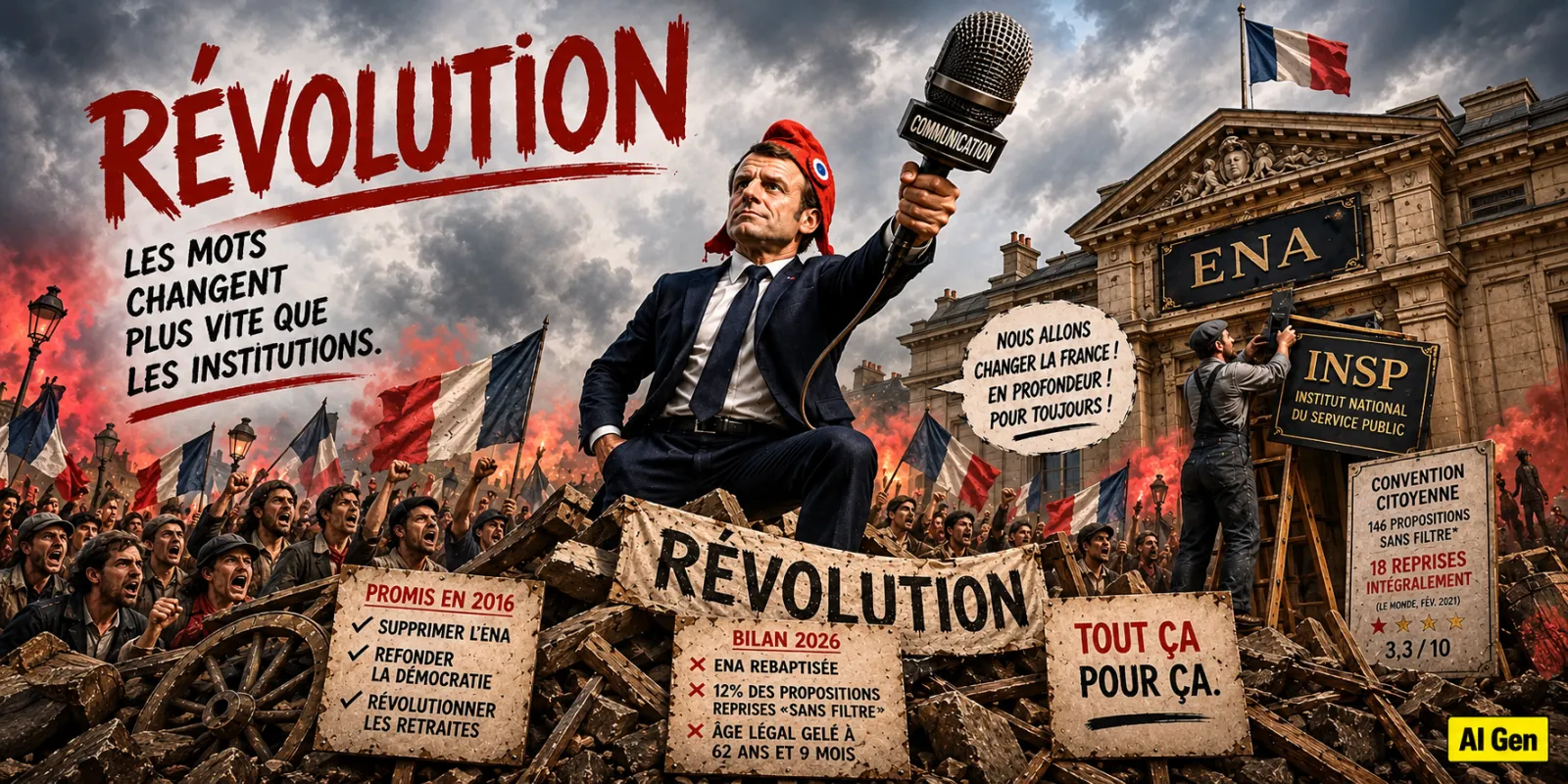 Méthode macron : annoncer la révolution et faire semblant
