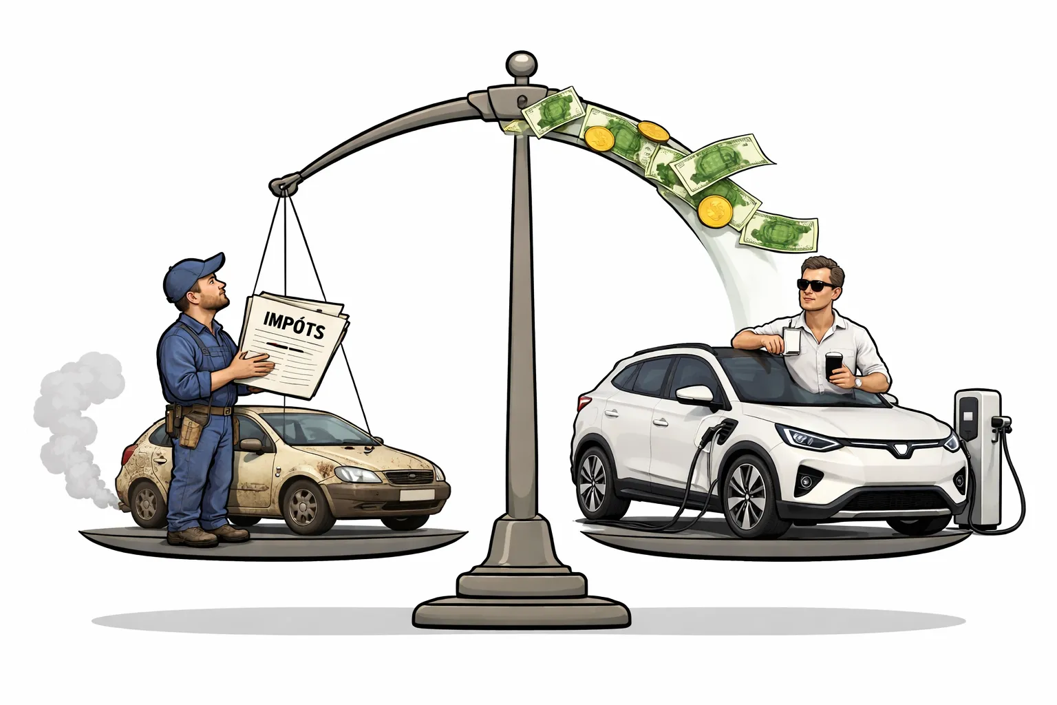 Voiture électrique : qui paye quoi ?