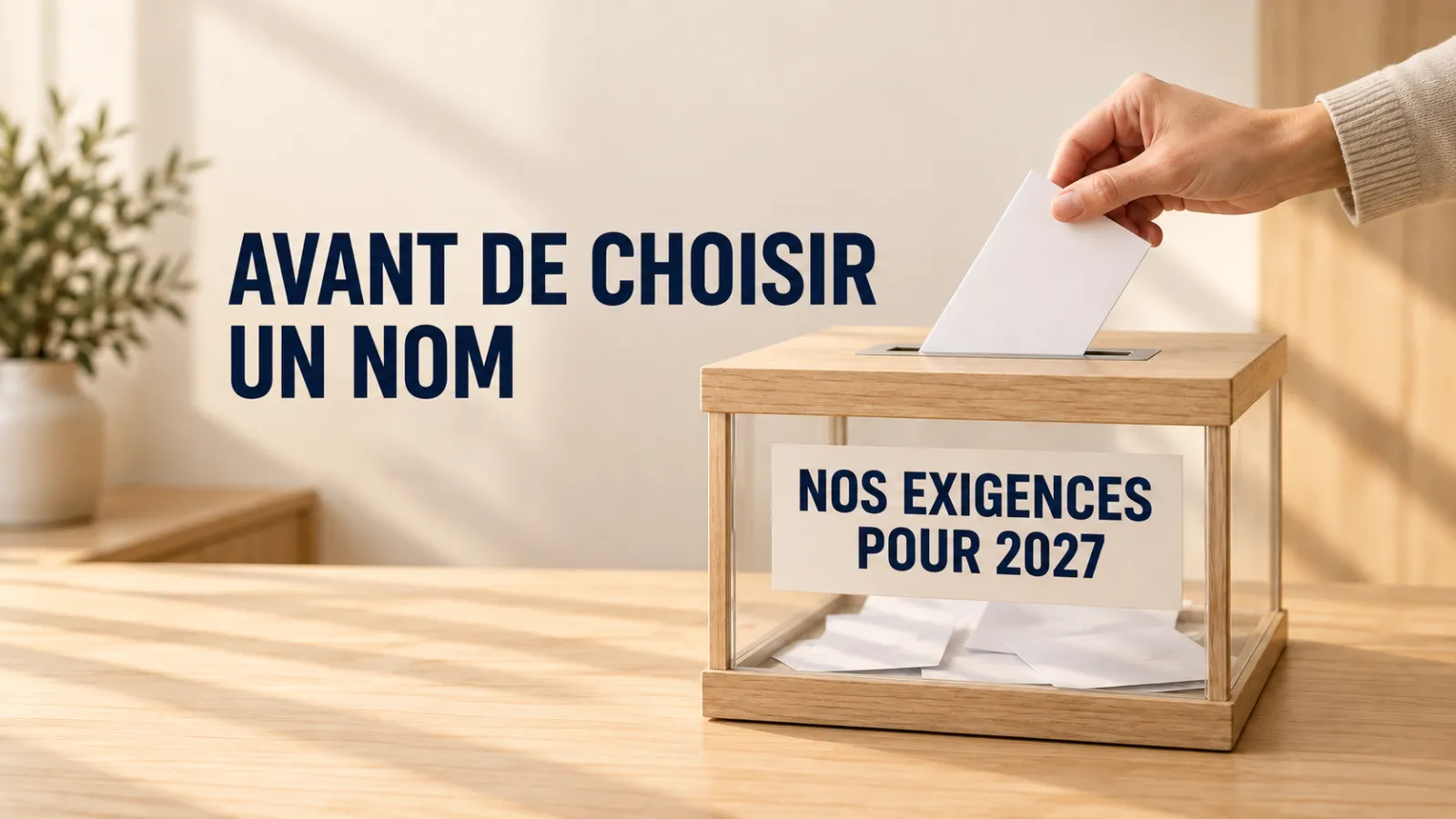 Projet : une idée de pétition pour 2027 ?