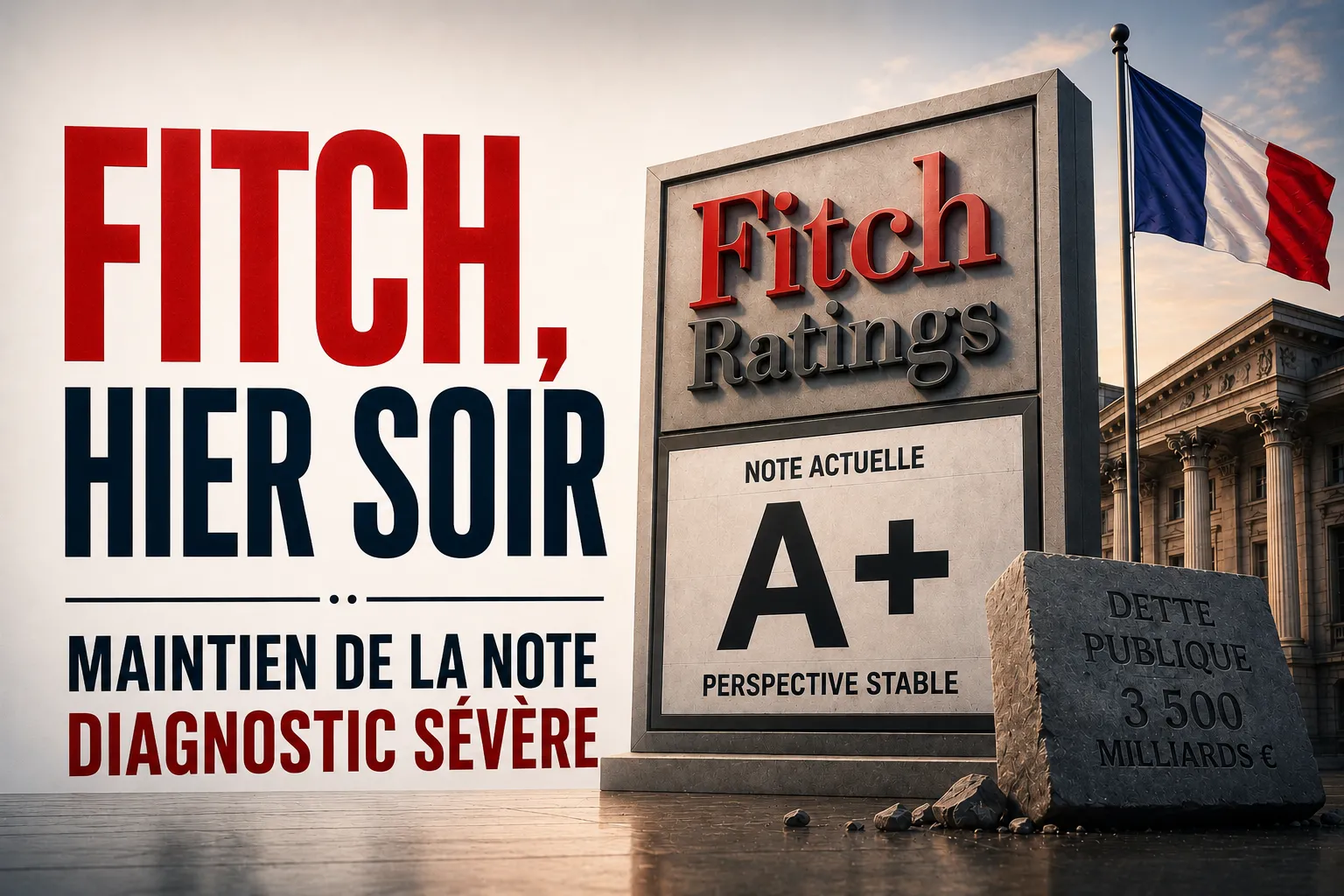 FITCH HIER SOIR, Moody’s le 23 octobre, S&P Global Ratings le 27 novembre.