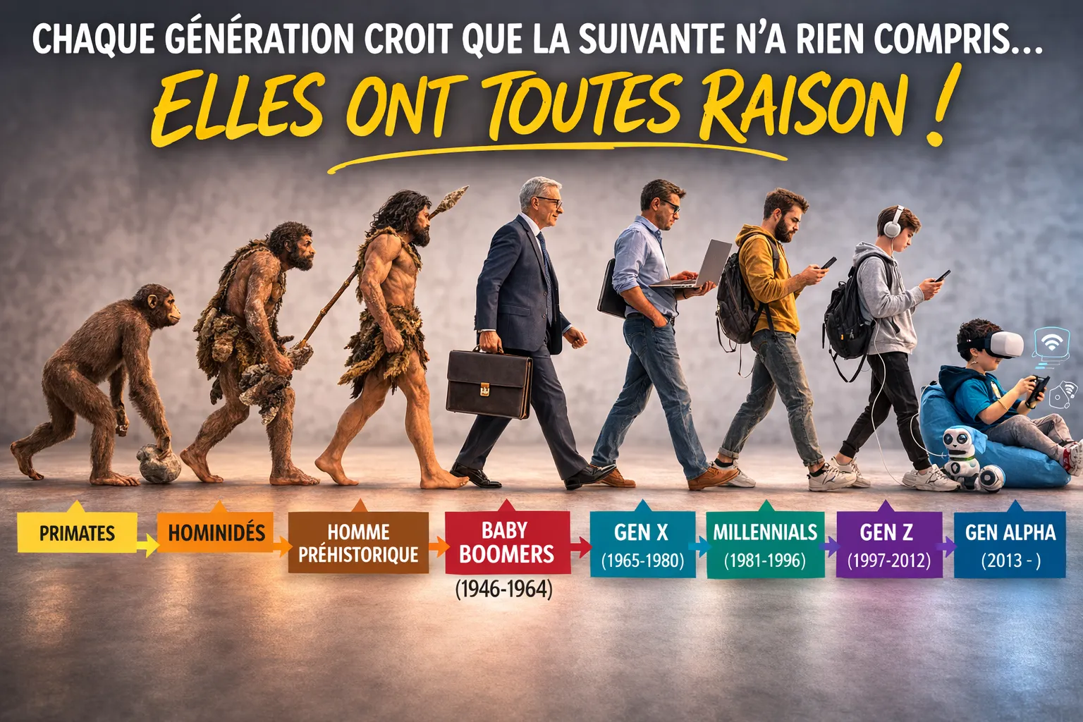 Chaque génération croit que les autres n' ont rien compris…