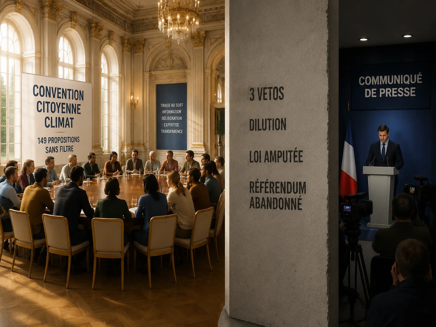 Conventions citoyennes : démocratie participative ou rustine sur la vᵉ République ?