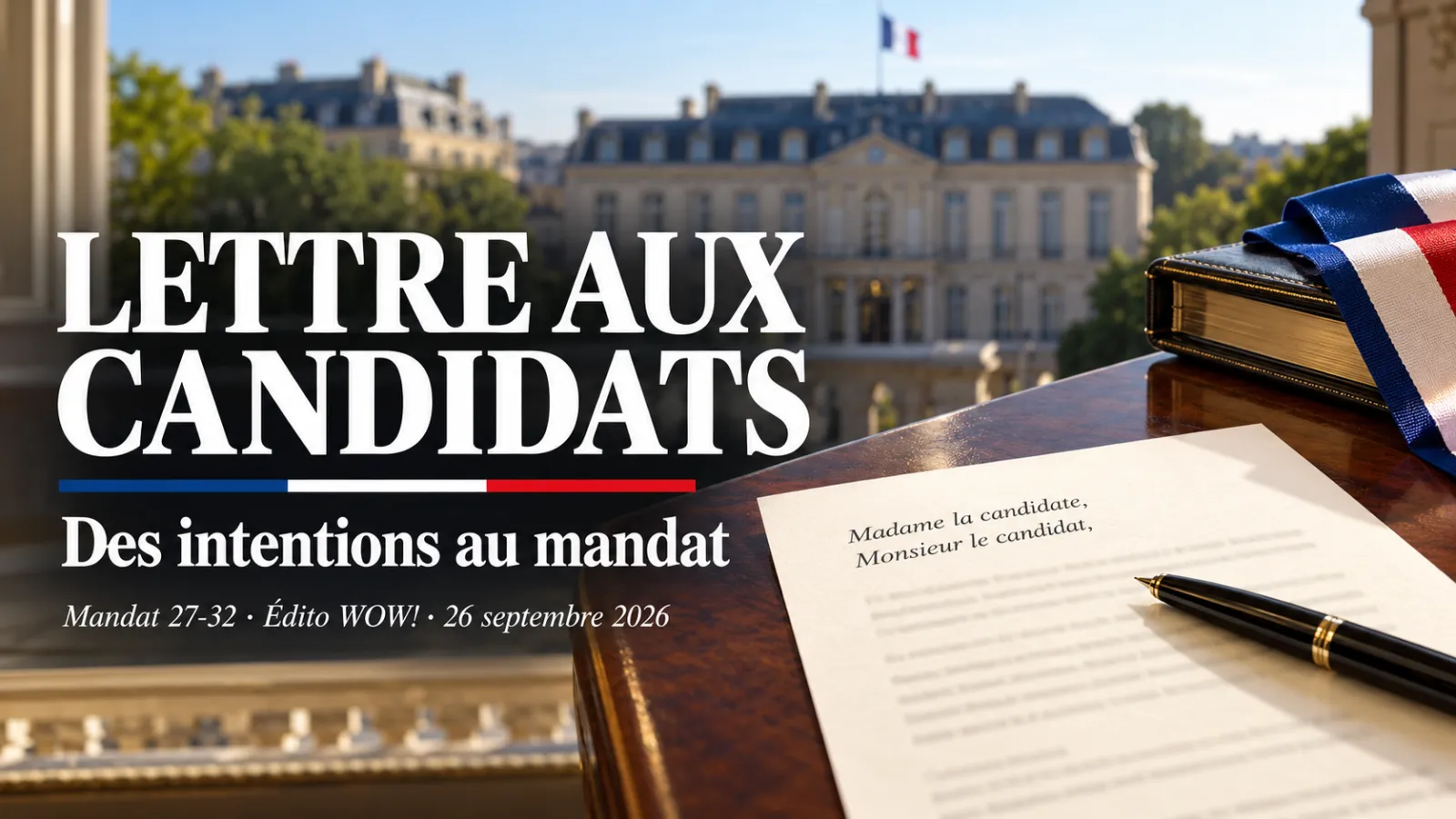 Lettre aux candidats
