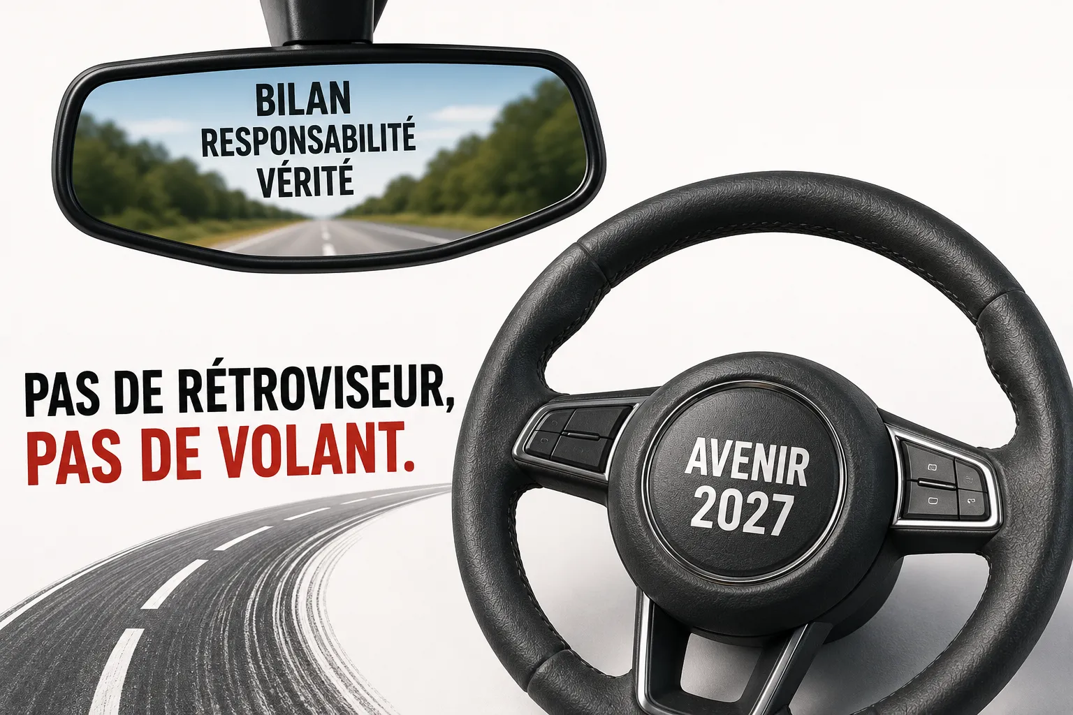 Pas de rétroviseur, pas de volant